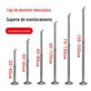 Suporte para Monitor com Suporte de Parede Integrado Telescópico, Suporte Universal para Pendurar Doméstico em Liga de Alumínio, Rotativo 360 Graus