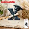 Decoración de Figura Acrílica Transfronteriza, Soporte de Exhibición para Manualidades para la Temporada de Graduación 2026, Regalo para Compañeros de Clase, Maestros, Amigos, Diseño Plano 2D
