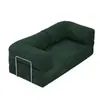 Sofá compressível de tecido retrô para salas pequenas, estilo antigo, dobrável, de dupla utilidade para duas ou três pessoas, cama de sofá preguiçosa modular