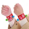 Pulseras Elásticas de Campana con Letras de Colores, Equipo de Animación para Reuniones Deportivas Estudiantiles, Equipo Infantil para el Día del Niño, el Día Nacional y el Día de Año Nuevo