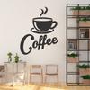 Yeon-Jia Nueva Taza de Café Caliente Calada Pegatinas Decorativas para Cafetería Venta al por Mayor Adhesivas Impermeables Pegatinas de Pared