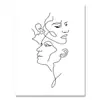 Pintura Decorativa Moderna para el Hogar Arte Abstracto Pintura de Líneas de Figuras Póster Estilo Nórdico Pintura Decorativa para Sala de Estar Núcleo