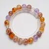 Pulsera de Cristal de Lavanda Natural 'Graceful Flutter' para Mujer, Pulsera de Cristal Amarillo Torre de Alta Calidad, Moderna y Luminosa, Venta al por Mayor