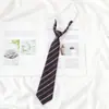 Estilo Universitario JK Japonés Corbata Perezosa Sin Nudo Corbata de Camisa Temporada de Graduación para Mujer vino tinto Traje de Saimen Traje de Licenciatura Corbata de Moño Mujer