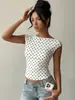 Top de verão feminino transfronteiriço de um ombro sem mangas, elegante e estiloso, com ombro inclinado, acinturado, plissado, versátil, camiseta slim fit