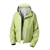 Chaqueta softshell ligera, unisex, con capucha, cuello alto, cortavientos e impermeable para exteriores, abrigo de alpinismo dopamina, estilo de montaña