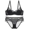 Lingerie sexy de verão plus size, sutiã fino de renda estilo francês com orelhas de coelho, projetado para fazer seios grandes parecerem menores e prevenir a flacidez, conjunto de sutiã