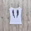 Estilo Coreano Estética Desenho Animado Estampado Tendência High-Street Casual Sexy Camisola Verão Leve Sexy Simples Top