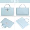 Bolso de mano nuevo de cuero bolso para portátil bolso de PU almacenamiento plano maletín macbook12air14 pulgadas 16 pulgadas