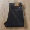 Outono e inverno calças casuais de veludo grosso de alta qualidade, estilo europeu e americano, com textura de floco de neve frito, retas, quentes, masculinas