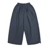 Pantalones Cargo Anchos de Color Sólido con Cordón Retro Japonés Sueltos Rectos Casuales para Hombre Yidao Vintage Otoño 2026