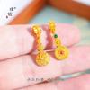 Loja de ouro Mesmo estilo Vietnã Areia Ouro Acessórios DIY Pingente Baizhengxiang Novo estilo chinês Estilo nacional Colar Pingente Corrente de lã