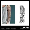 Pegatinas de Tatuaje Herbales de Brazo Completo Transfronterizas, Impermeables, de Larga Duración, No Reflectantes, Diseños de Tatuajes Realistas para Manos, Brazo de Flores, Brazo de Flor de Cerezo, Estilo Tradicional