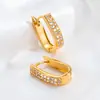 Pendientes Dorados de Acero de Titanio en Forma de U para Mujer, Estilo Vacacional de Lujo Exagerado de Nicho, Pendientes de Alta Gama para la Costa, Clips para Orejas, En Stock