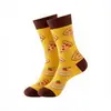Nuevos Calcetines de Media Pantorrilla de Moda Temáticos de Comida y Postres para Comercio Transfronterizo, Populares en Amazon, con Creativos Diseños de Pizza y Hamburguesa