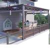Marquesina de aleación de aluminio para villa, planta superior, patio exterior, resistente a la lluvia, aislamiento térmico, baldosas de gran muralla, marquesina de aleación de aluminio personalizada