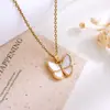 Collar Venta Caliente Transfronteriza Mariposa Zirconia Microincrustada Accesorios de Collar para Mujer Cadena de Clavícula Simple Nicho Gama Alta Accesorios para Mujer