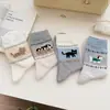 Calcetines versátiles y elegantes apilados, calcetines largos, nuevos calcetines florales de estilo francés suave para primavera-verano, calcetines de media pantorrilla para mujer, estilo ins
