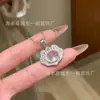 Atacado de fábrica pequeno vermelho departamento S925 prata incrustação requintado novo estilo chinês Ruyi cadeado pingente natural água Moyu mulheres idosas