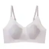 Los bustos grandes se ven más pequeños con copas en forma de pétalo, ropa interior de tacto fresco para mujer, levanta y junta los pechos laterales, sujetador anti-flacidez, sujetador fino transpirable sin costuras de verano