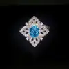 Anillo de Diamante de Alto Carbono con Corte de Flor de Hielo Fresca Europeo y Americano S925 Joyería en Vivo para Mujer Anillo de Diamante de Alta Calidad para Uso Diario