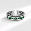 Anillo de apertura torcida tejida con circonita esmeralda de diseño original para mujer, anillo retro de estilo alto a la moda para mujer.