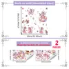 M22072Ins Pegatina de Pared de Hada de Cuento de Hadas Suave Decoración de Pared de Fondo para Sala de Estar Dormitorio Pegatina de Pared Autoadhesiva