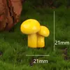 Racimo de Hongos Simulados, Paisaje en Miniatura Dibujos Animados Creativo Hongo Adorno de Regalo, Mini Accesorios DIY, Manualidades de Resina