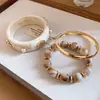 Sueños Antiguos Dorados~Set Dorado Vintage de Pulseras Apilables, Pulseras de Nicho Estilo Resort, Joyería Exagerada para Mujer