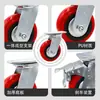 Rodízios de Alta Resistência Estilo Coreano, Em Estoque na Fábrica, Rodízios de PU Resistentes ao Desgaste de Alta Carga, Carrinhos de Logística, Rodas Giratórias para Equipamentos de Máquinas