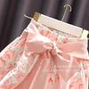 Falda Corta para Niñas Falda de Verano 2024 Nueva Falda Floral Falda de Verano Falda Estilo Delgado para Niña