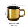 Caneca de cerâmica ins de luxo leve estilo europeu criativa personalizada presente comercial Caneca café da manhã escritório caneca de café avançada