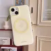 Funda Magnética de Color Sólido con Salpicaduras de Tinta Macaron Adecuada para el Teléfono Apple 17 Pro Max Funda para iPhone 16/15/13 Doble Capa 14
