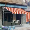 Toldo de Balcón Vertical Plegable Retráctil Lluvia Tienda de Campaña Manivela Refugio de Lluvia Alero Patio Hogar Protección Solar Metabo