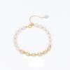 Pulseira de Pérolas Wei Yi Feminina Pequena Fresca com Fecho Deslizante Pulseira Olho de Gato Pulseira de Pérolas de Água Doce em estoque Atacado