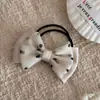 Pinza para el pelo de lunares estilo coreano con doble lazo Peine para flequillo de tela Pasador Accesorio para el cabello