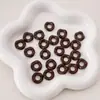 Jenga Colorido DIY Hecho a Mano Cadena para Teléfono Móvil con Cuentas Llavero Colgante Accesorios con Cuentas Agujero Grande Cuentas de Partición Ondulada