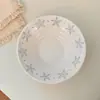 Plato de Estrella de Mar Plato de Cerámica Ins Alto Valor Estético Plato de Cena Plato para Pastel Postre Fruta Plato para Pasta Plato para Comida Occidental Plato Redondo Plato de Plato