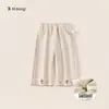 Pantalones Infantiles Bangxuan Colaboración Ip Pantalones Largos Casuales para Niños Pequeños Invierno Forro Polar Espesado Pantalones de Pierna Ancha para Niñas