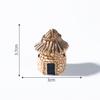 Micro paisajismo casa de campo retro casa pequeña paisajismo de jardinería diy decorativo musgo rocalla accesorios mini adornos pequeños