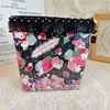Algodón con estampado de encaje de alta calidad, arena movediza, bolsa de almacenamiento para juguetes de comida, nicho, bolsa de cosméticos hecha a mano, venta al por mayor