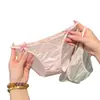 Ventas Directas de Fábrica Superventas Transfronterizo Satén con Cordones con Adorno de Encaje de Tiro Bajo con Abertura Alta Malla Tanga Sexy