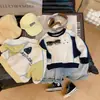 Sudadera de manga larga de primavera y otoño para niños y niñas, nueva sudadera estilo coreano con bloques de color dopamina y cuello redondo sin costuras