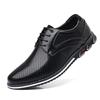 Zapatos de Hombre de Gran Tamaño Transfronterizos 2025, Zapatos Casuales de Cuero Ligeros a la Moda, Zapatos de Vestir Individuales para Hombre con Cordones para Todas las Estaciones, Venta al por Mayor de Fábrica para Vestir Formal