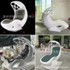 Sillas de Salón Personalizadas de Fibra de Vidrio, Sillas de Descanso para Hoteles, Villas y Aguas Termales, Sillas de Playa para Piscina Exterior, Sillas de Ocio para Patios de Casas de Huéspedes Famosas