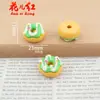 Nuevas Donas Coloridas Simuladas, Juguetes de Comida, Accesorios de Resina con Pegamento de Crema DIY, Accesorios para el Cabello, Colgantes, Adornos Decorativos