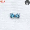 Liga de Titânio G23 Zircônia Incrustada Unha de Lábio Unha de Osso da Orelha Cabeça de Unha de Orelha em Forma de Coração Joias de Orelha Acessórios de Joias para Piercing de Liga de Titânio