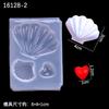 Funda de espejo colgante de corazón molde de silicona gota de pegamento material hecho a mano accesorios para funda de teléfono móvil decoración de base de cenicero