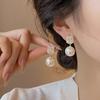 Aretes de Perlas Estilo Ins para Mujer Aguja de Plata 925 Diseño Nicho Aretes de Mariposa Lujo Accesible Aretes de Verano de Alta Gama Aretes