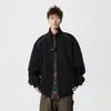 Moletom Cinza Pesado de Cor Sólida com Gola Alta Ximujia para Homens e Mulheres, Primavera e Outono Estilo Americano Cleanfit Casual 2026 Jaqueta Tendência